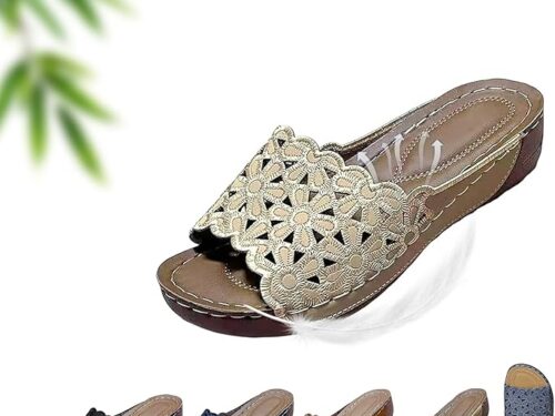 💥Hot Special Discount 70% OFF💥Breathable orthopedic open-toe slippers for women, with soft cushioning. Arch support